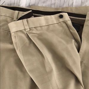 Pleated Front Khaki Pants